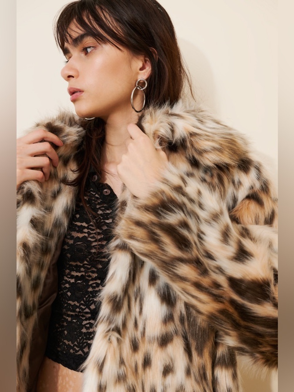 NWT Jason Wu Leopard-Print faux fur &faux leather jacket - Picture 3 of 13